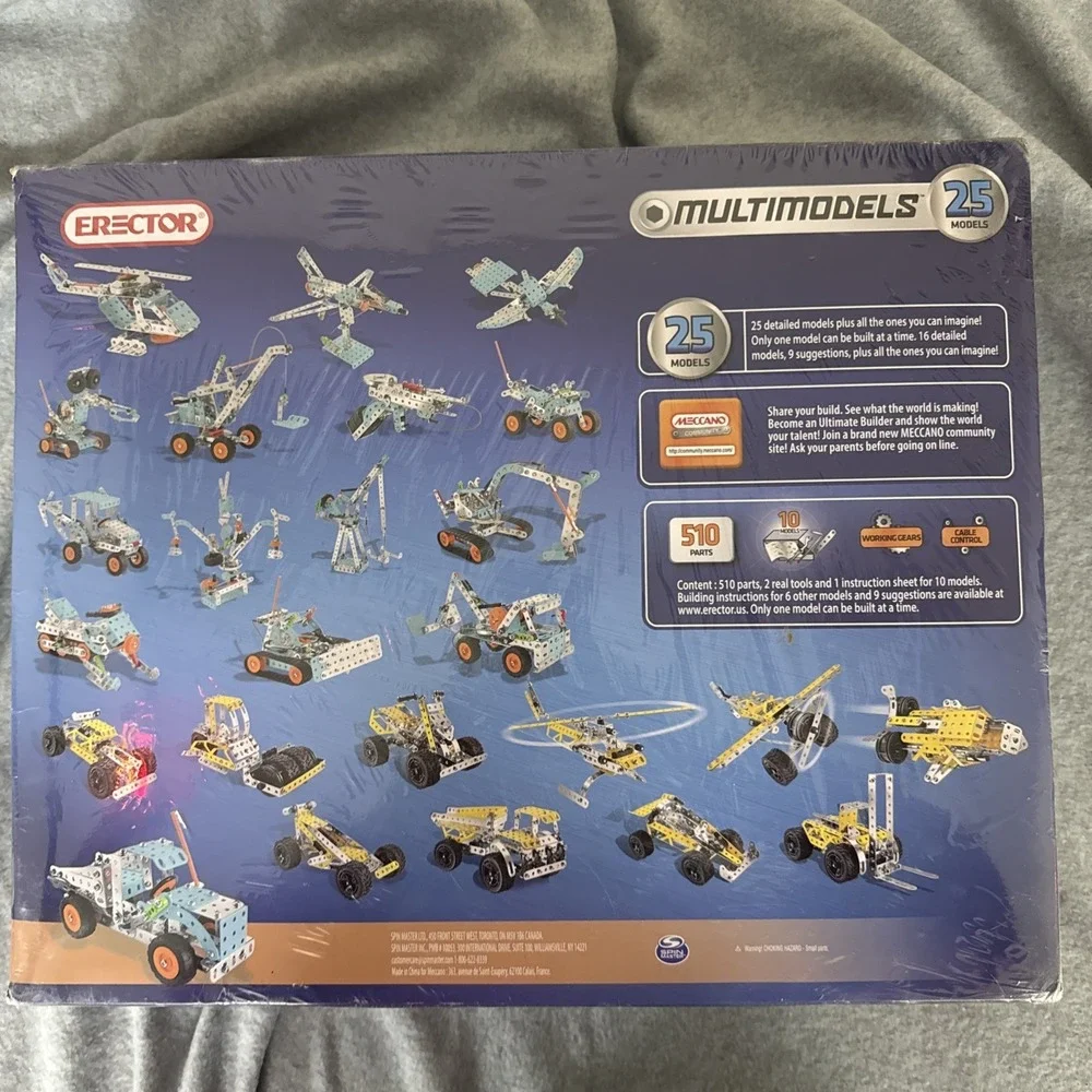 Erector MultiModels Set 25 Models 510 Parts Meccano Sealed Toys R Us Exclusive
